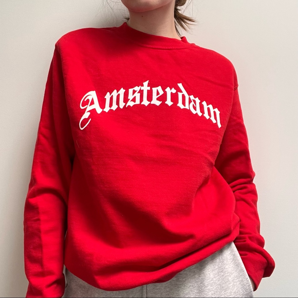 Red Brandy Melville Crewneck